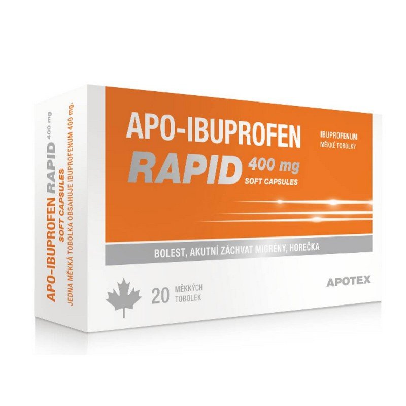 Apo-Ibuprofen Rapid 400 mg soft capsules cps.mol. 20 x 400&nbsp;mg
