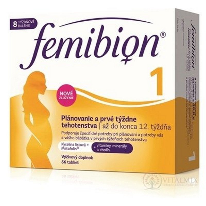 Femibion 1 Planning and first weeks of pregnancy tbl (acid. Leaf + vitamins, minerals) 1x56 pcs