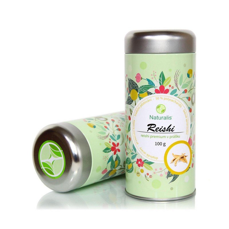 NATURALIS REISHI 100g package – premium dried red reishi mushroom slices
