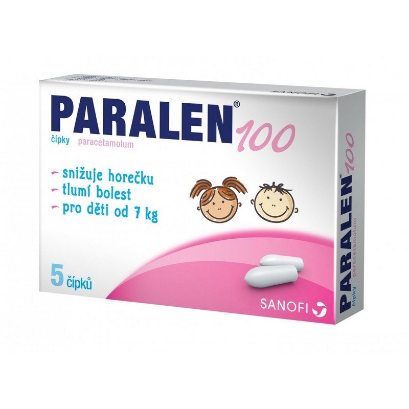 Paralena 100 mg suppositories – rectal paracetamol for fever/pain relief