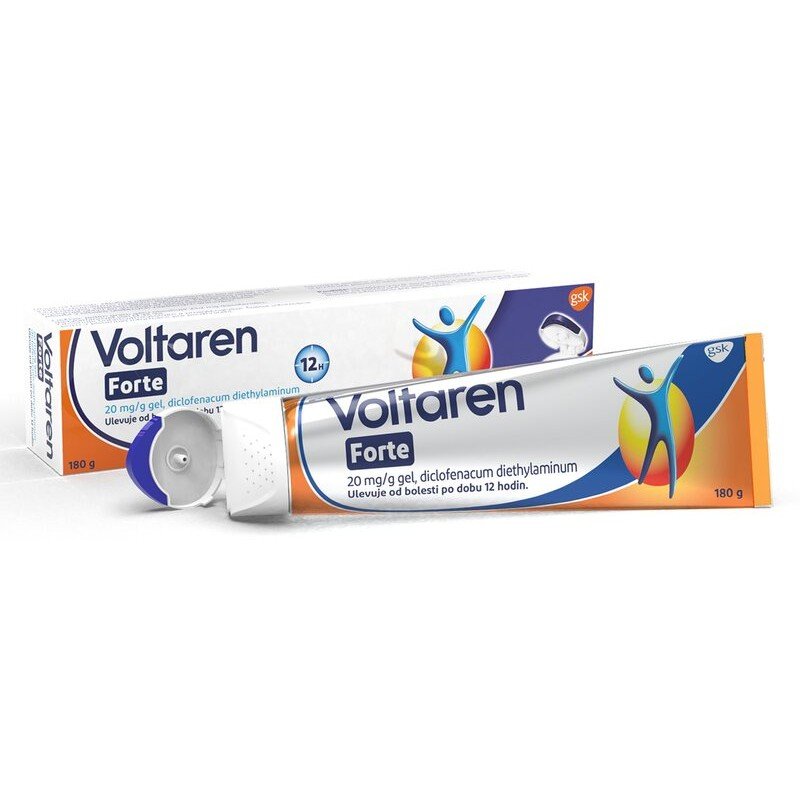 Voltaren Forte 20 mg/g Gel, 180 g for pain and inflammation relief.