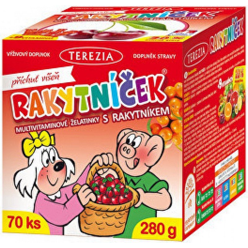 Terezia Company Sea buckthorn multivitamin jelly with sea buckthorn with cherry flavor 70&nbsp;pcs.