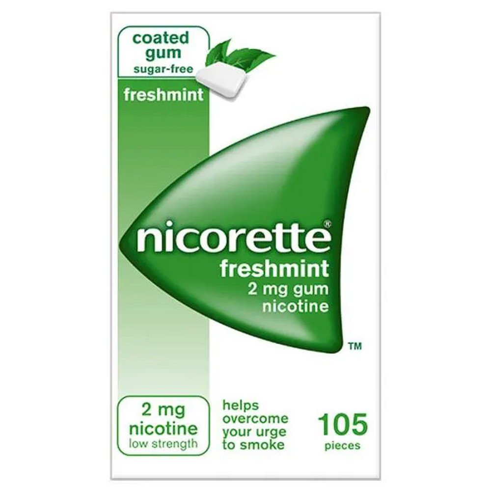 Nicorette Freshmint,Chewing gum  2 mg, chewing gum, 105 pieces
