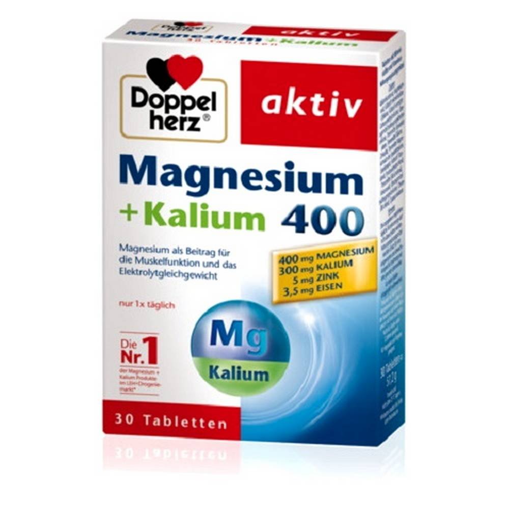 DOUBLE HERZ magnesium + potassium tablets, 30 pcs