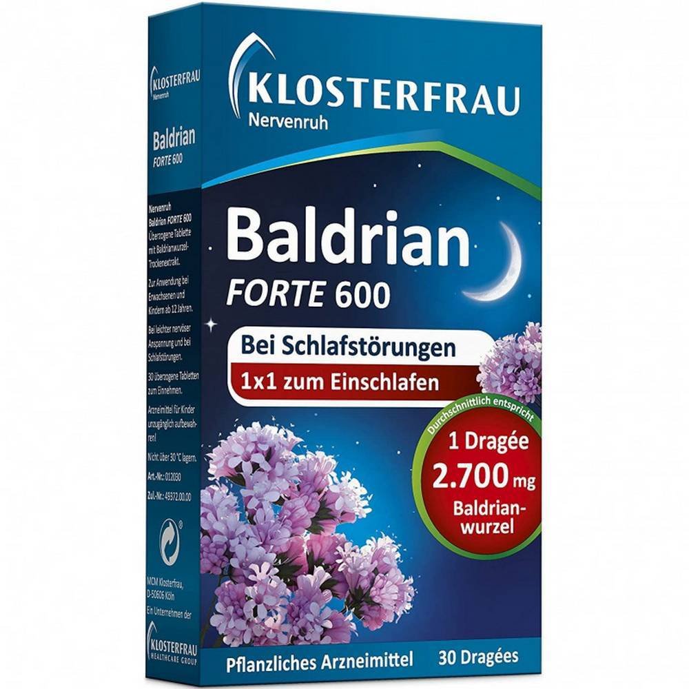 KLOSTERFRAU Baldr.forte 600 nerve rest via tablet, 30 pcs