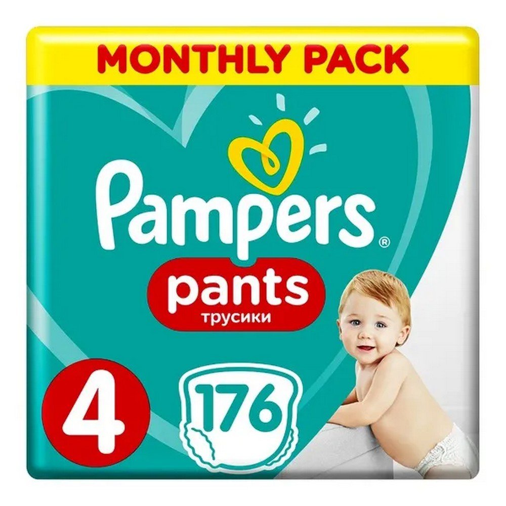 Pampers Pants 4, diaper pants for children (9-15 kg), 176 pcs.