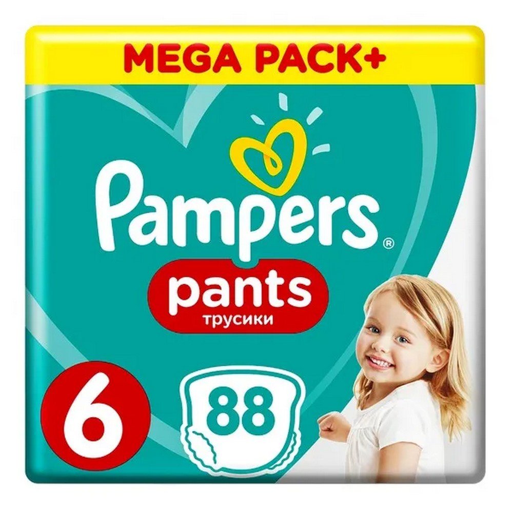 Pampers Pants 6, diaper pants for children (15+ kg), 88 pcs.