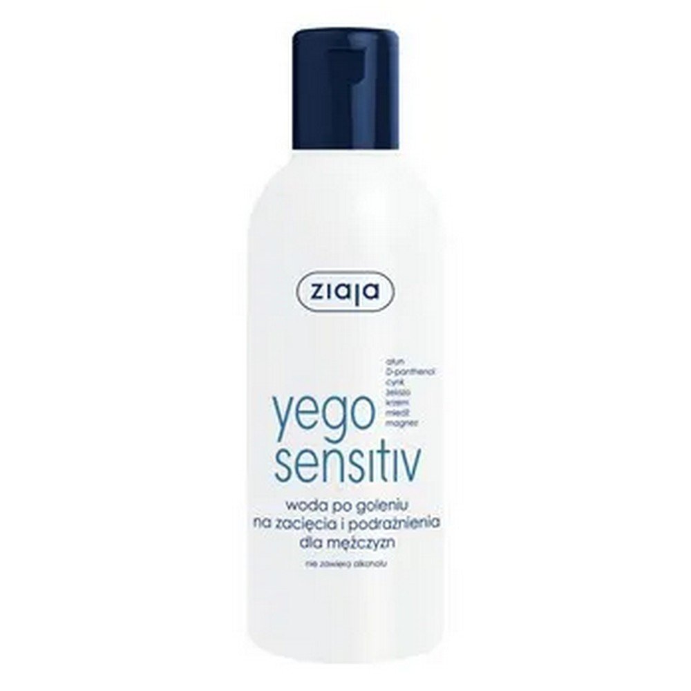 Ziaja Yego Sensitive, aftershave for wounds and irritation for men, 200 ml