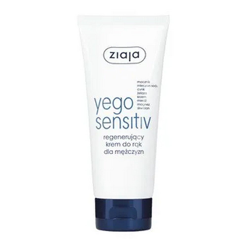 Ziaja Yego Sensitive, regenerating hand cream for men, 75 ml
