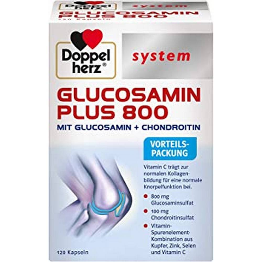 DOPPELHERZ Glucosamin Plus 800 system capsules, 120 pcs