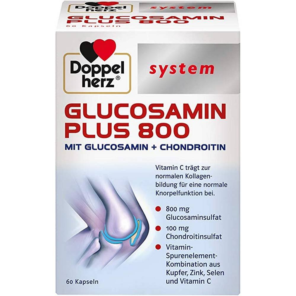 DOPPELHERZ Glucosamin Plus 800 system capsules, 60 pcs
