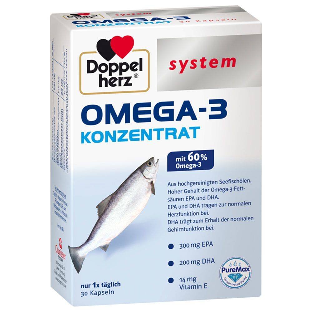DOUBLE HERZ Omega-3 concentrate system capsules, 30 pcs