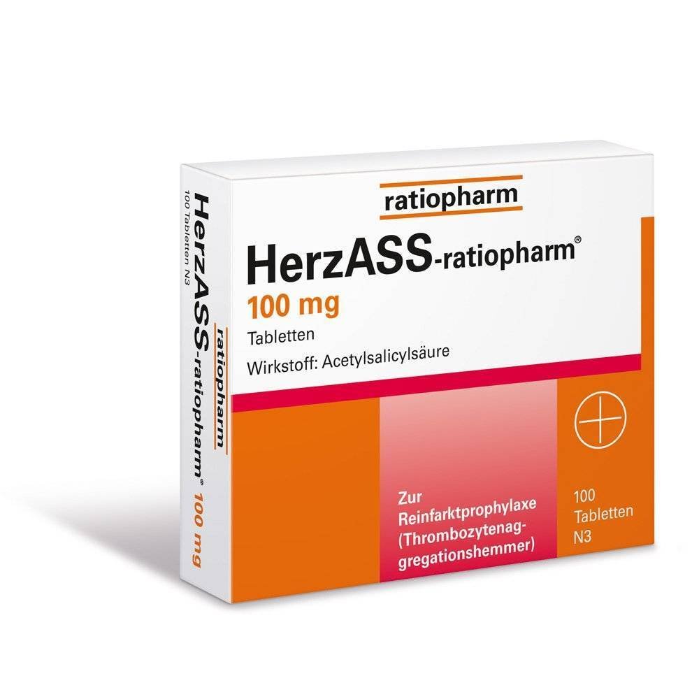 HERZASS-ratiopharm 100 mg tablets, 100 pcs