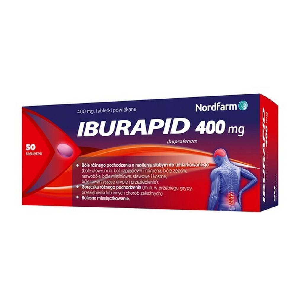Iburapid, 400 mg, coated tablets, 50 pieces