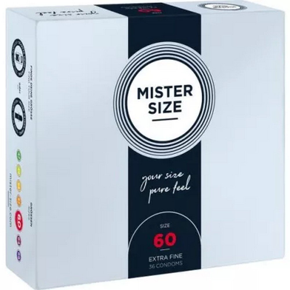 MISTER Size 60 condoms, 36 pcs