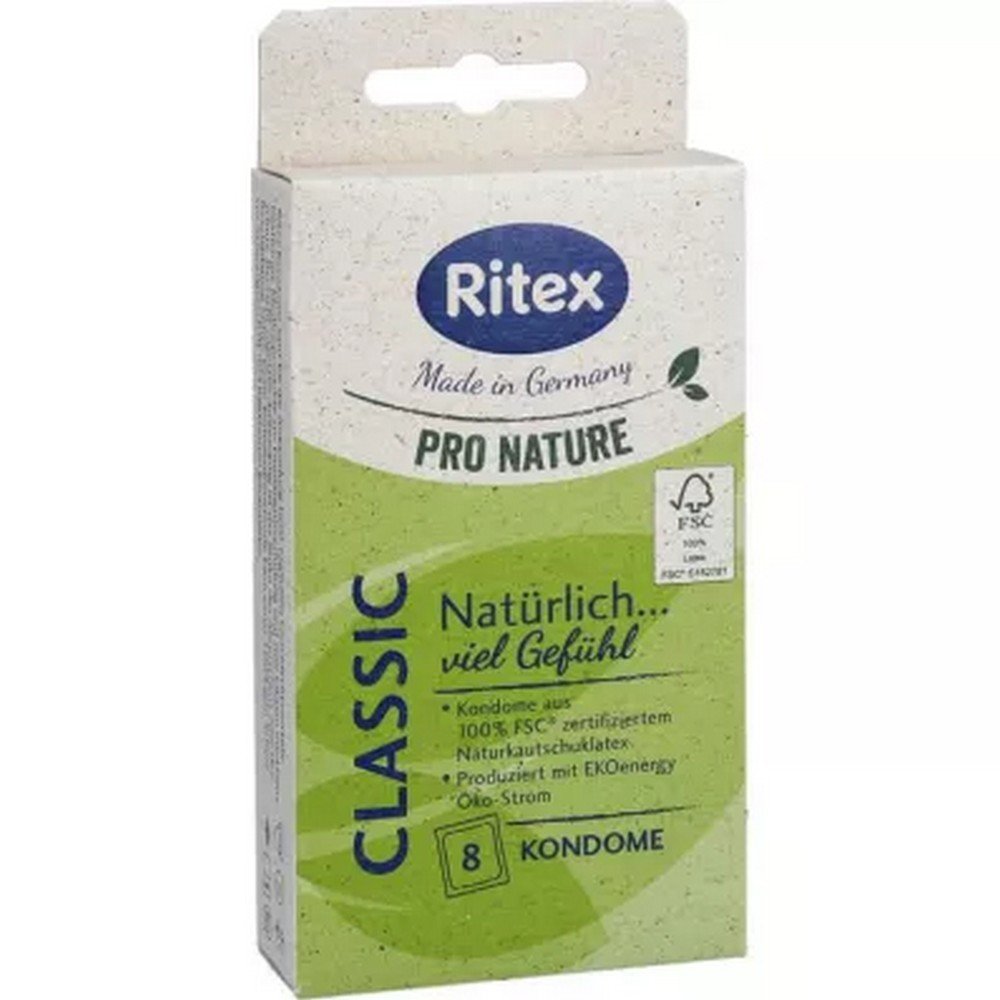 RITEX PRO NATURE CLASSIC condoms, 8 pcs