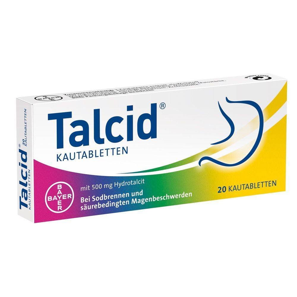 TALCID chewable tablets, 20 pcs