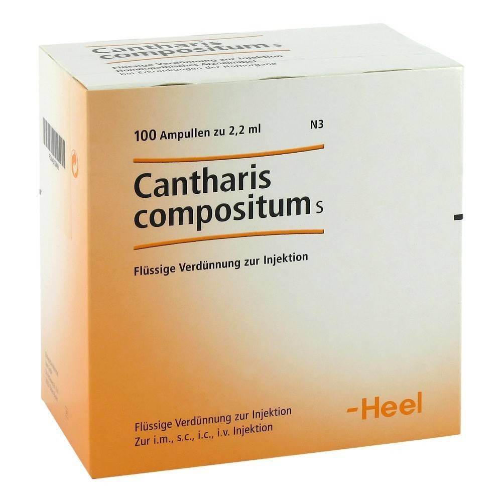 CANTHARIS COMPOSITUM S ampoules, 100 pcs