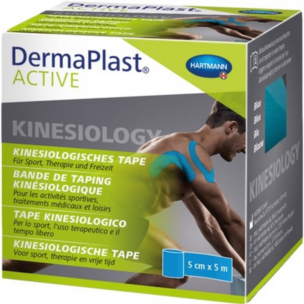DERMAPLAST Active Kinesiology Tape 5 cmx5 m blau, 1 St
