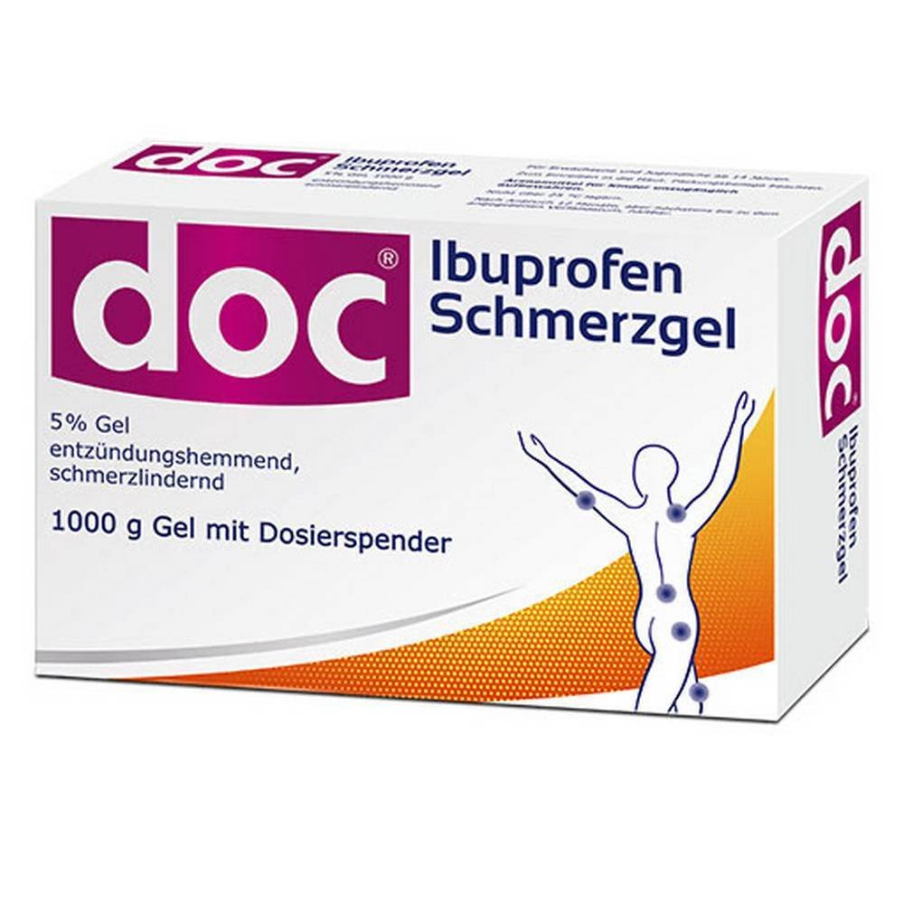 DOC IBUPROFEN pain gel 5% incl.dispenser, 1 kg