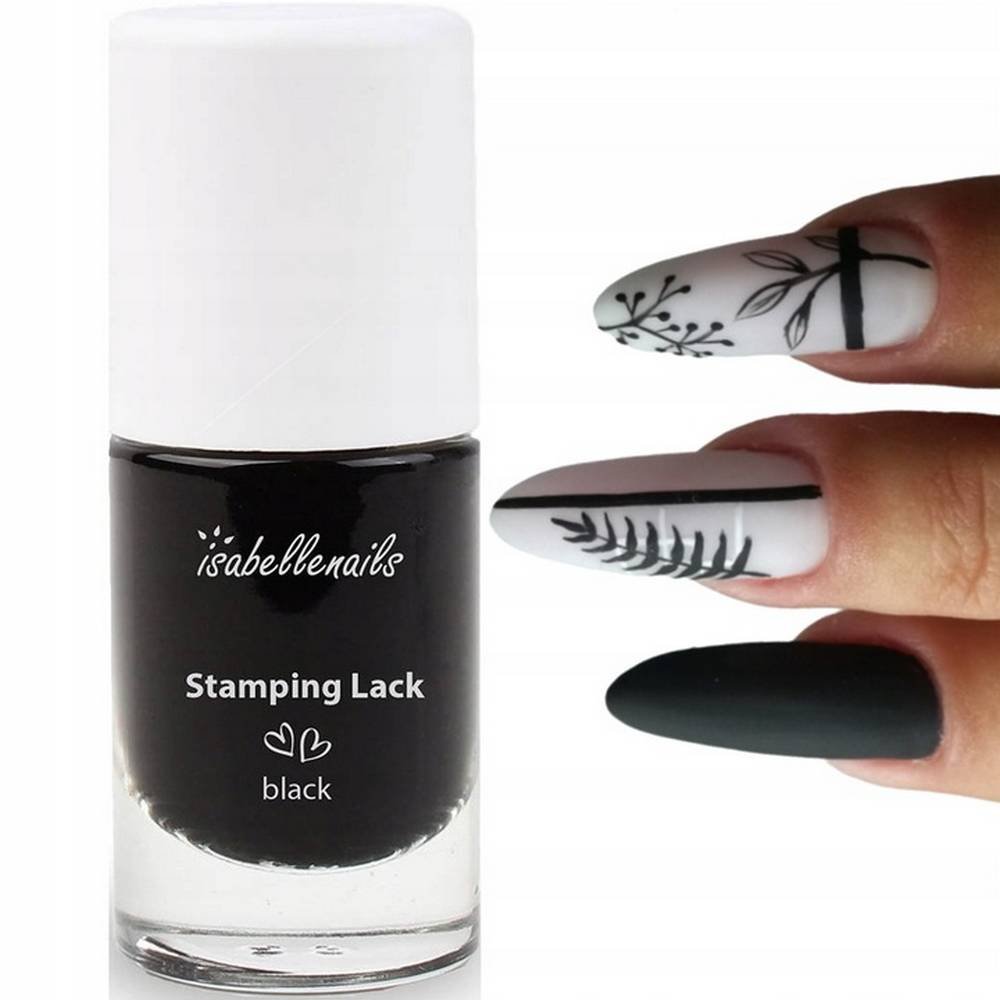 Isabellenails Stamping lack black, 6 ml