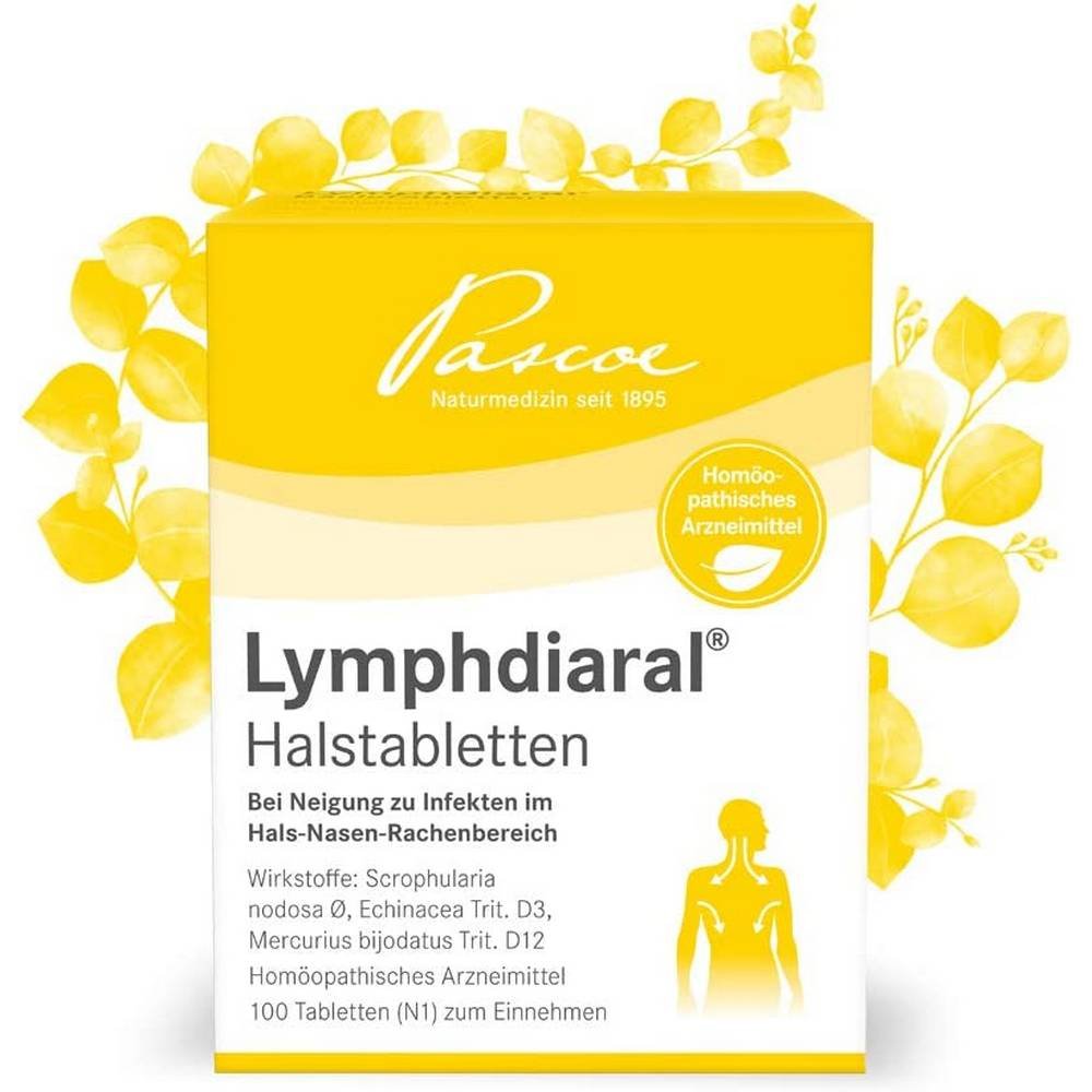 LYMPHDIARAL THROAT TABLETS, 100 pcs