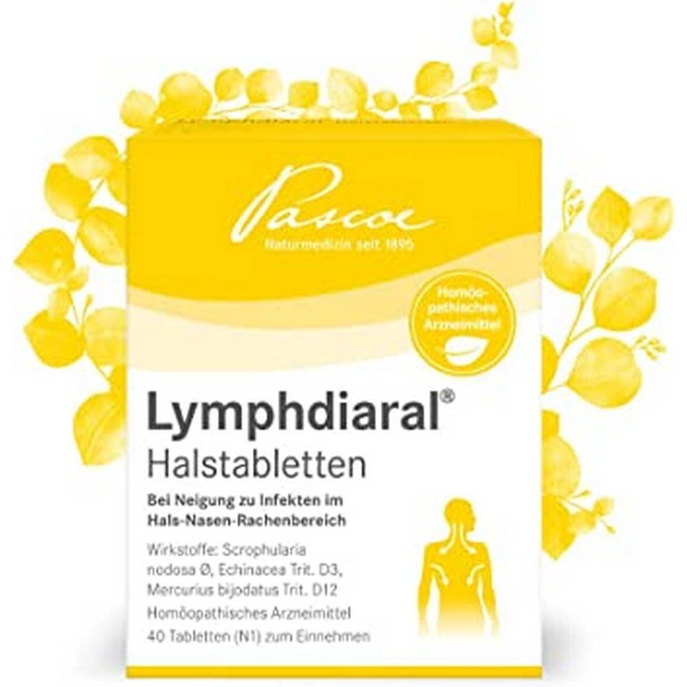 LYMPHDIARAL THROAT TABLETS, 40 pcs