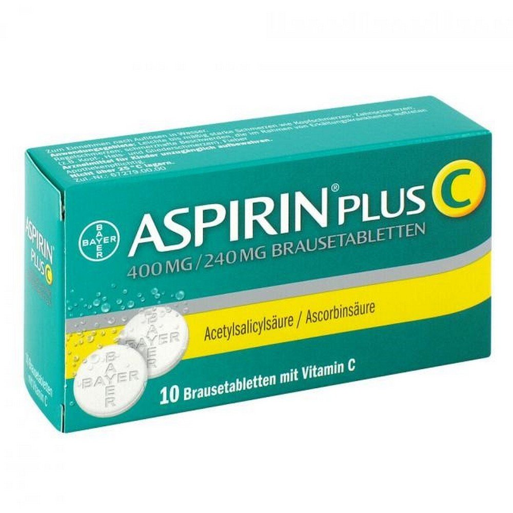 ASPIRIN plus C effervescent tablets, 10 pcs
