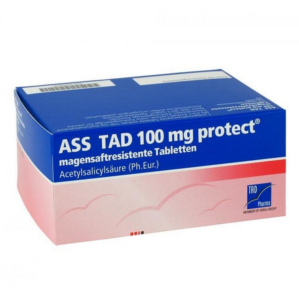 ASS TAD 100 mg protect gastric juice res. film tablets, 100 pcs