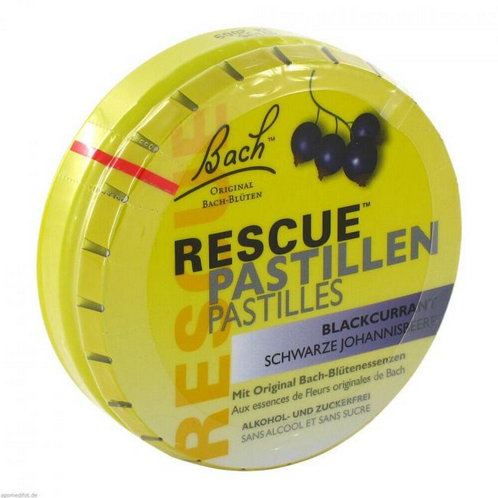BACH ORIGINAL Rescue Lozenges black Johannisb., 50 gr