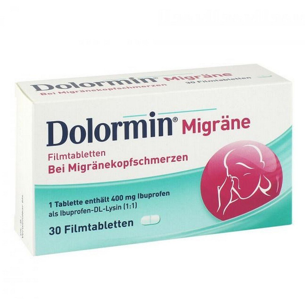 DOLORMIN migraine film tablets, 30 pcs