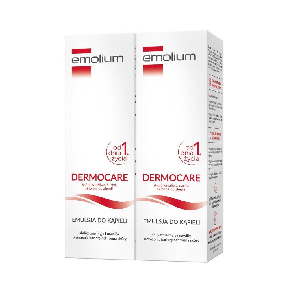 EMOLIUM DERMOCARE Emulsja Do Kąpieli 400ML x2