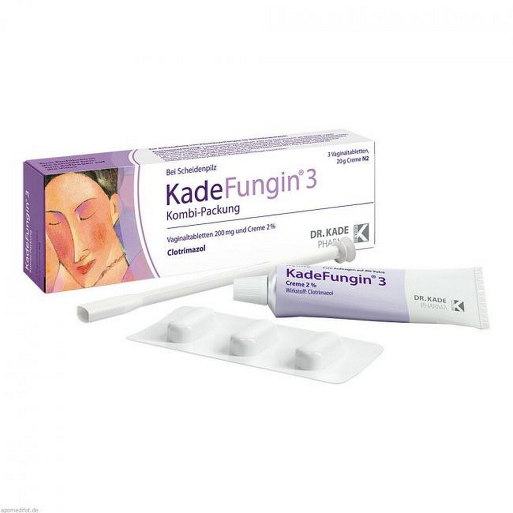 KADEFUNGIN 3 combination 20 g cream + 3 vaginal tablets, 1 piece
