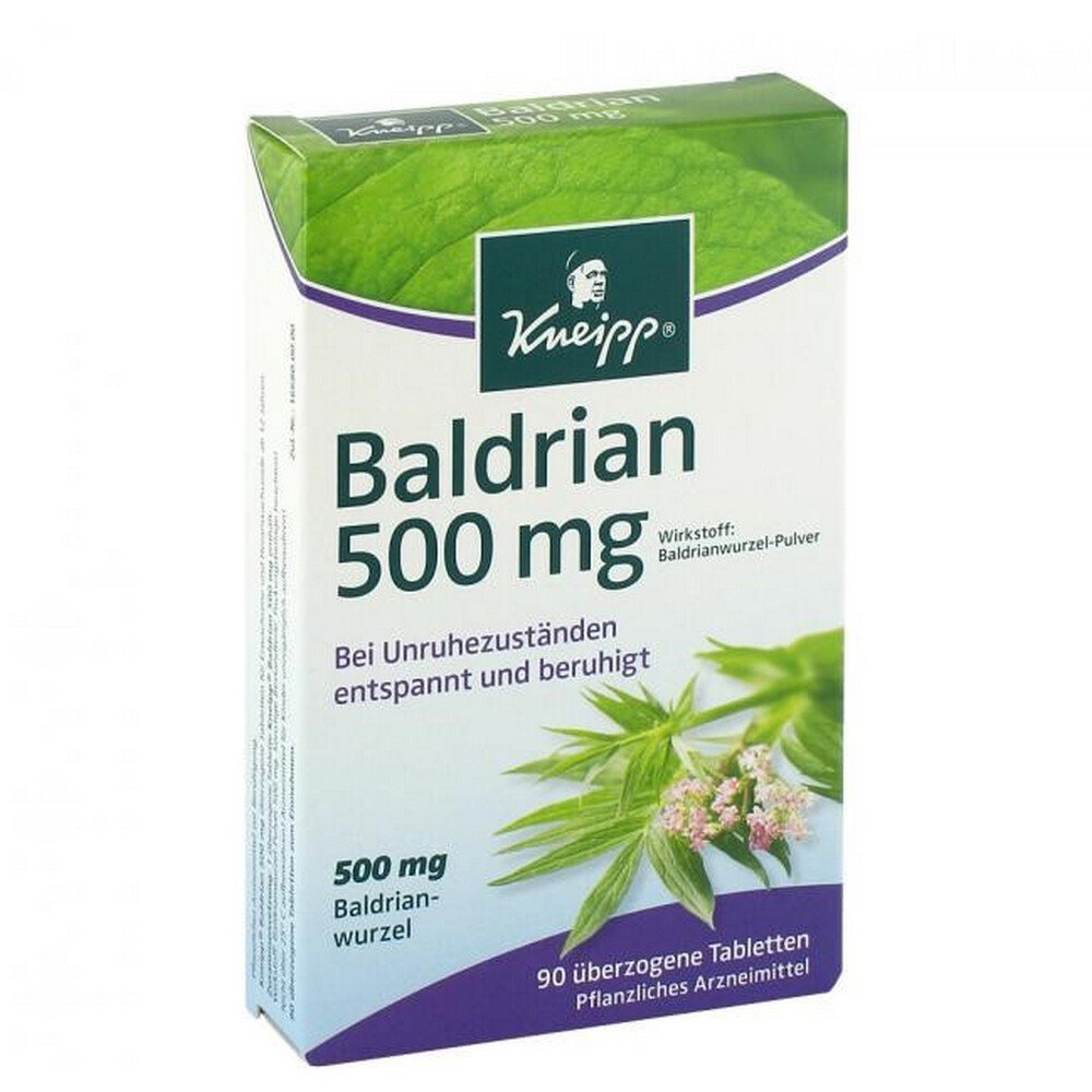 KNEIPP Valerian 500 coated tablets, 90 pcs