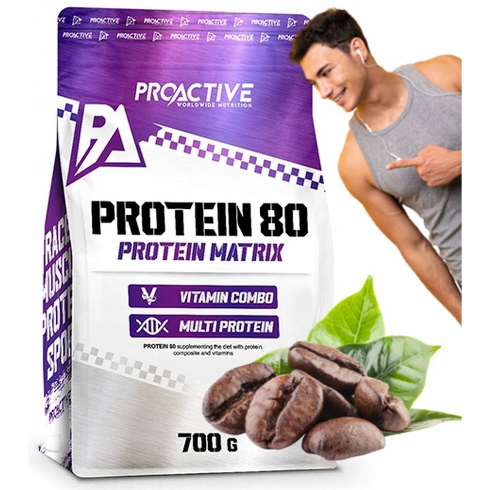 Protein supplement ProActive protein mix 700 g coffee flavor