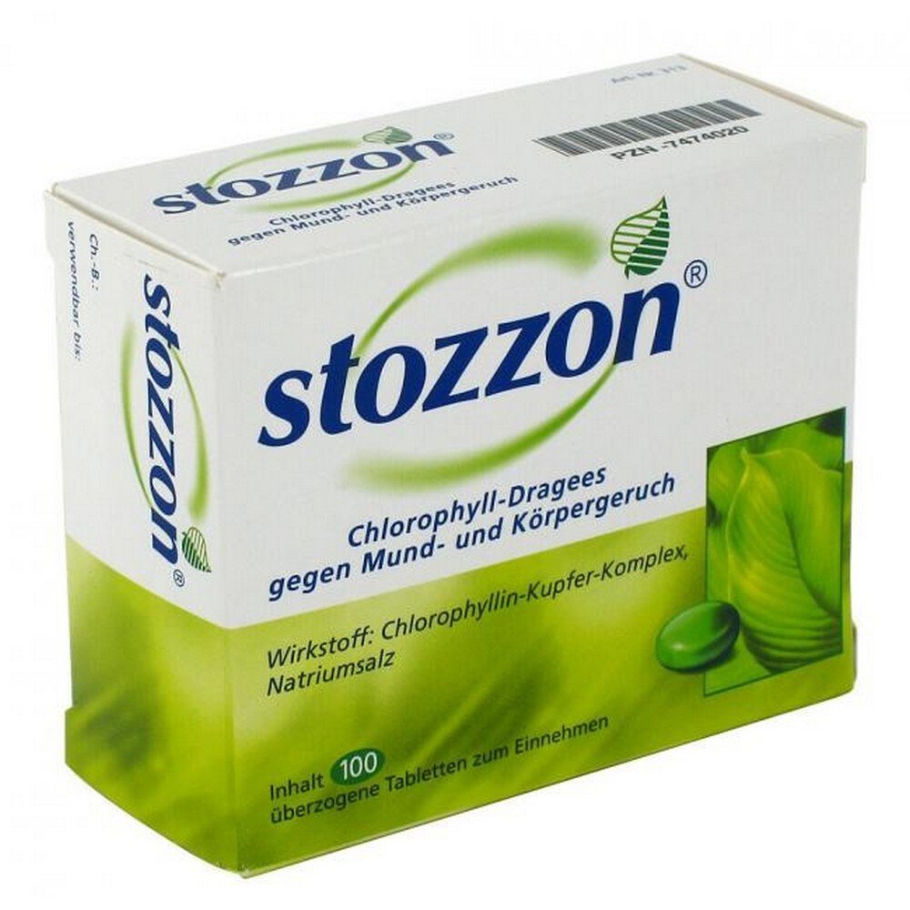 STOZZON Chlorophyll Coated Tablets, 100 pcs
