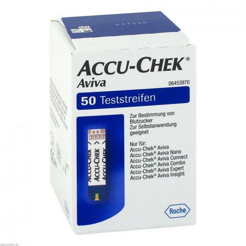ACCU-CHEK Aviva test strips plasma II, 1x50 pcs
