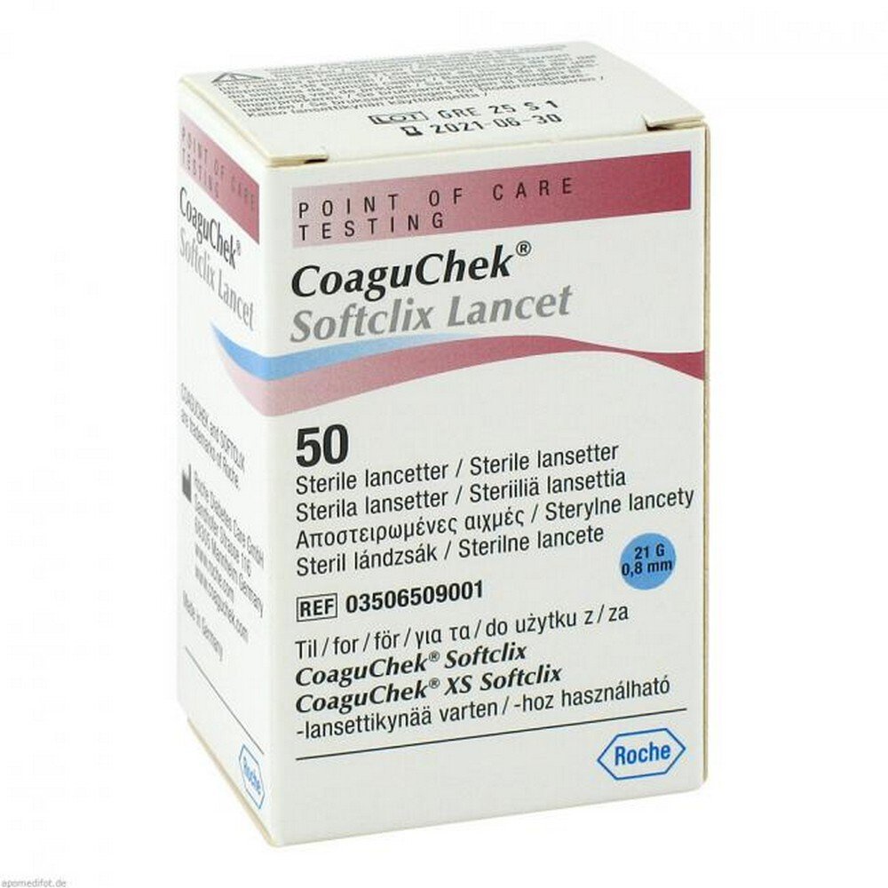 COAGUCHEK Softclix Lancet, 50 pcs