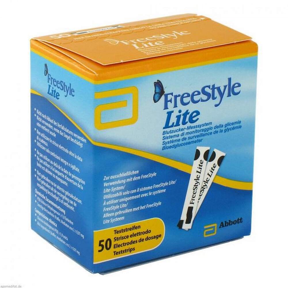 FREESTYLE Lite test strips without coding, 50 pcs