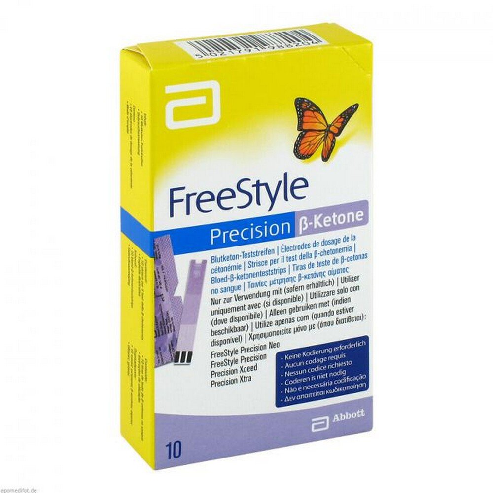 FREESTYLE Precision ß-Ketone blood ketone test strips.,10 pcs