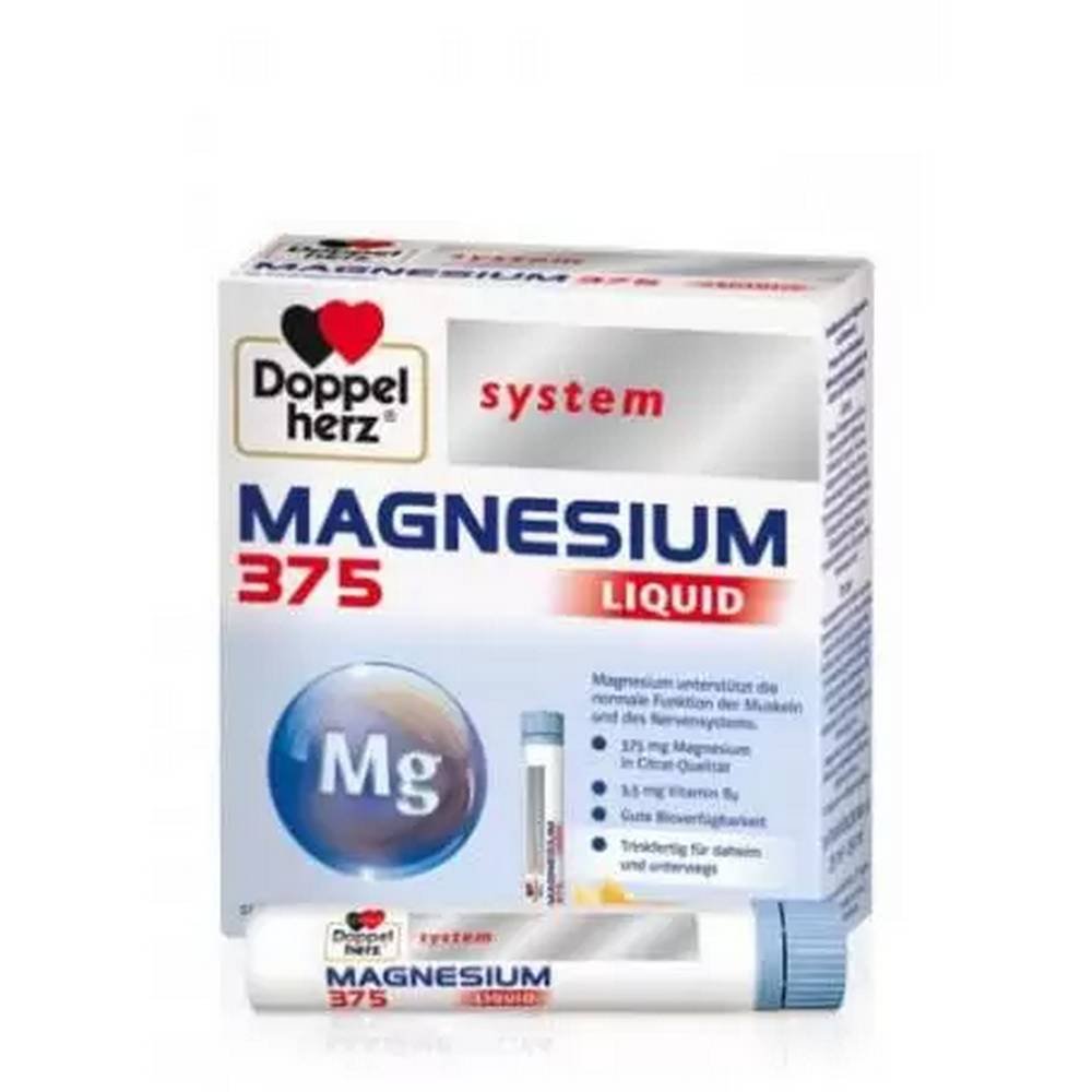 Doppelherz Magnesium 375 Liquid, 10 pcs