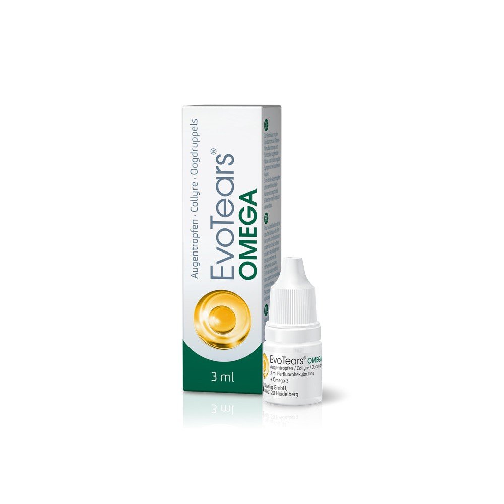 EvoTears Omega eye drops, 3ml,EvoTears Omega Augentropfen, 3ml