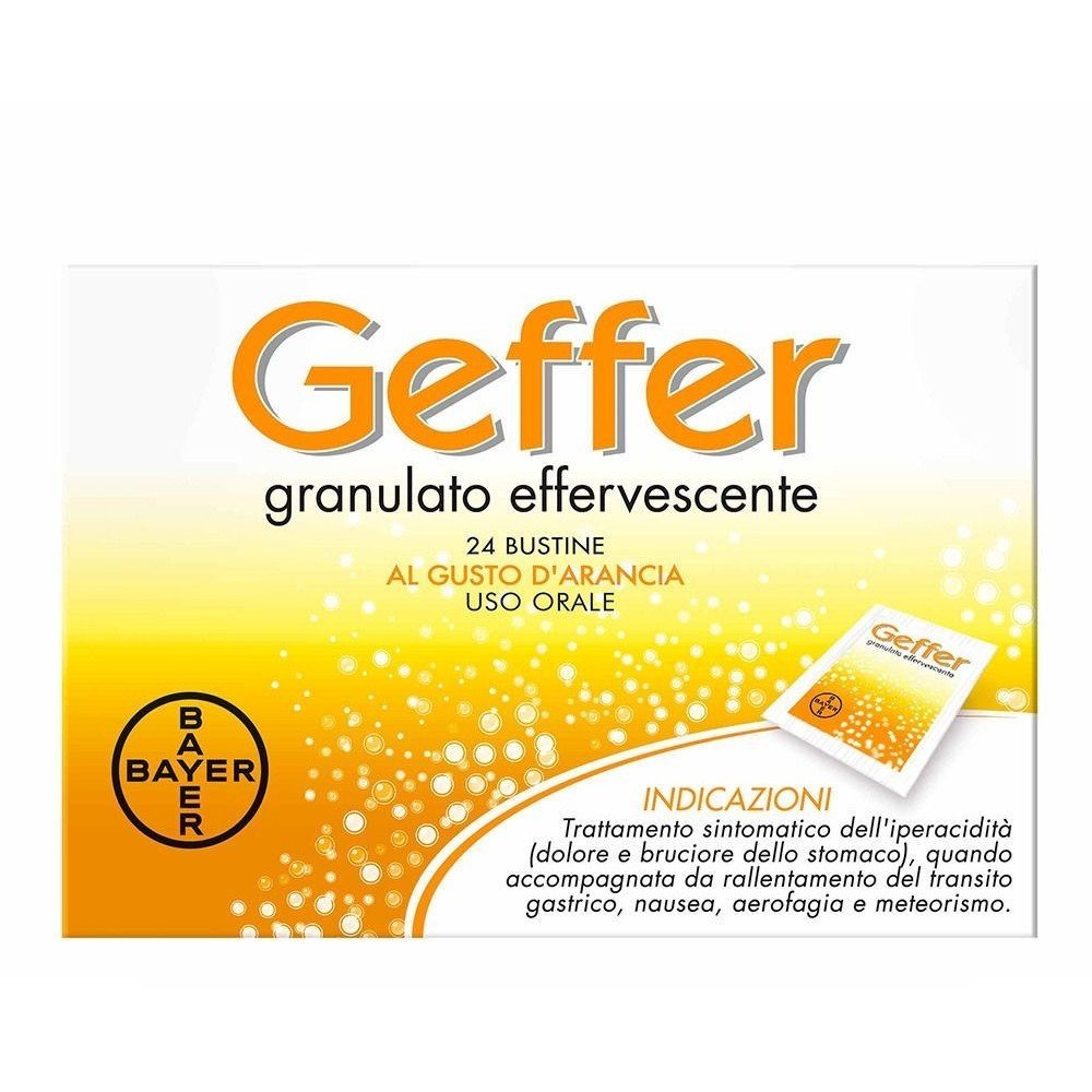 Geffer Orange Flavor Effervescent Granules, 24