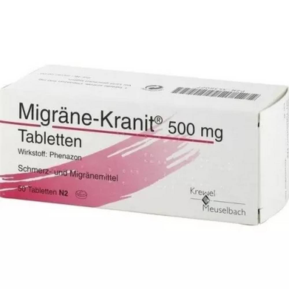 MIGRÄNE KRANIT 500 mg tablets,MIGRAINE KRANIT, 50 pcs