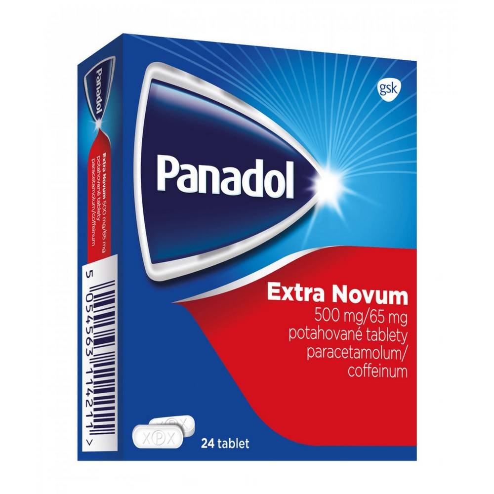 PANADOL EXTRA NOVUM 500MG/65MG, 24