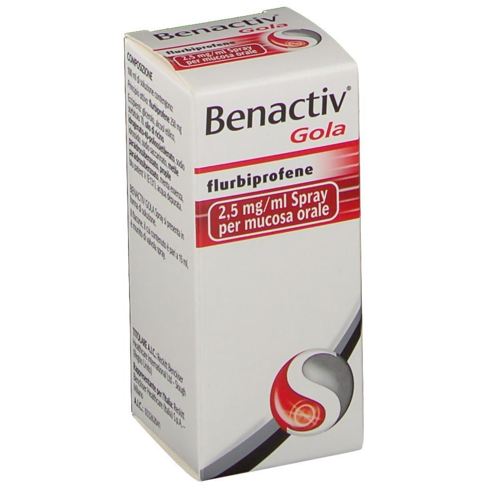 Benactiv Throat Fluribrofen 0.25%, 15ml