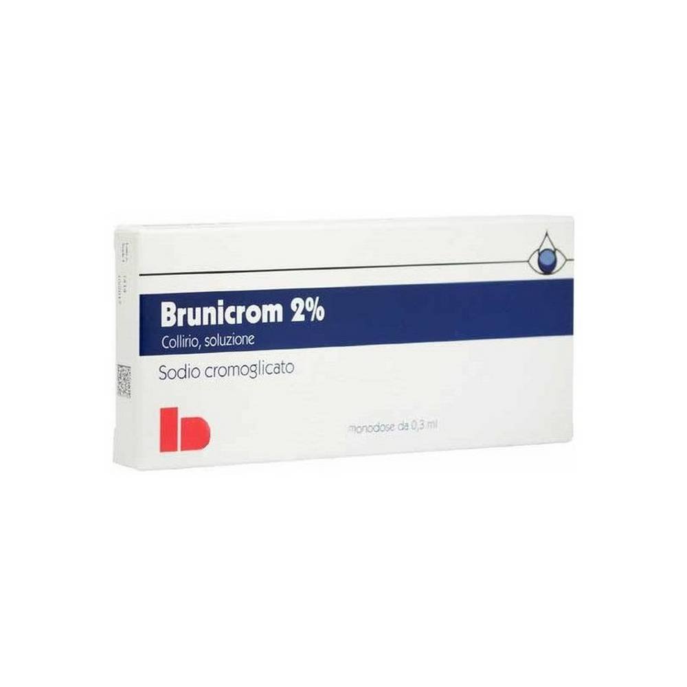 Brunicrom 2% - Eye Drops For Allergy Prevention 20 Single-Dose Vials Of 0.3 Ml