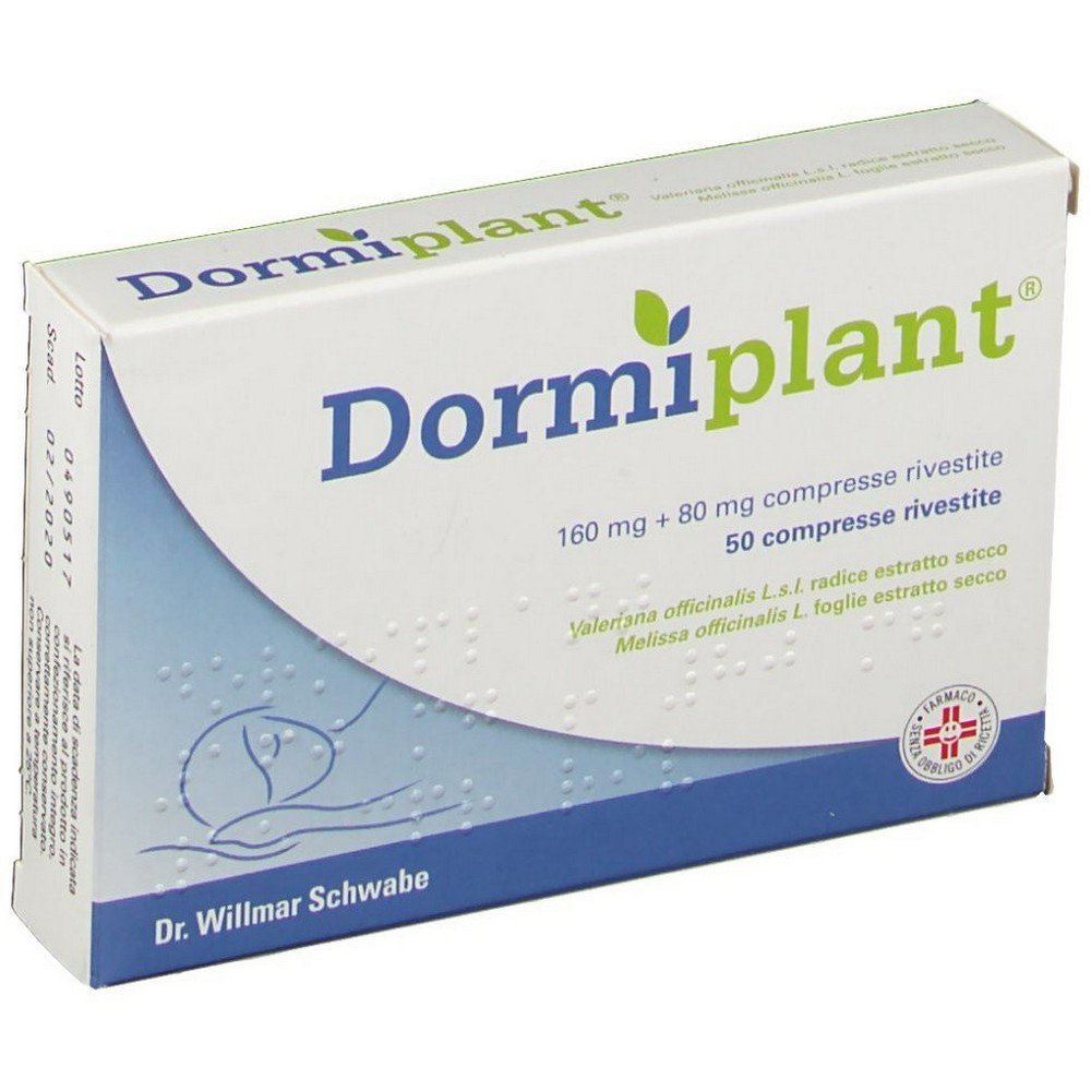 Dormiplant - Valeriana e Mellissa 160 mg + 80 mg 50 cpr