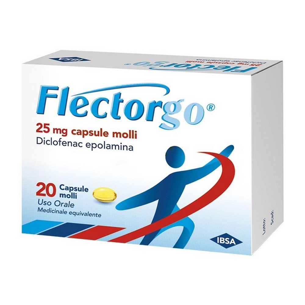 Flectorgo 25 mg 20 compresse