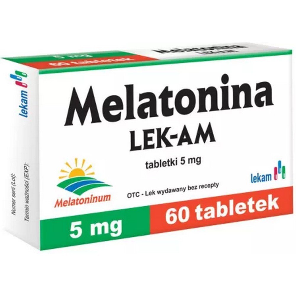 LEK-AM Melatonin 5 mg 60 tablets
